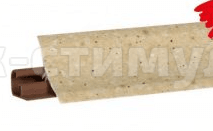 KORNER плинтус для столешниц 20*20*3000мм, LB-231-6105 "Семолина карамельная" (фур-ра 1514)