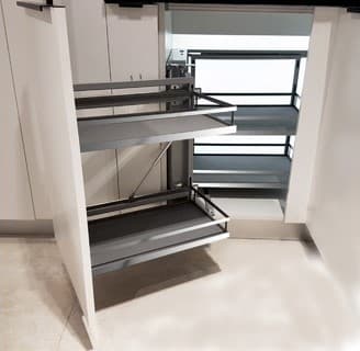 BRD Корзина выкатная для кухни ЮНИВЕРС ЭСТЕТИКА KRM05/900-1000 с доводчиком