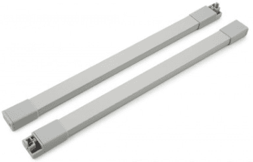 BRD SBR09/GR/450 продольный прямоугольный рейлинг SB08 СТАРТ 450 серый