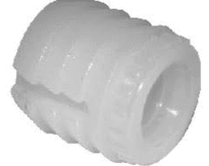 Футорка пластиковая D10, M6 X 11 белая