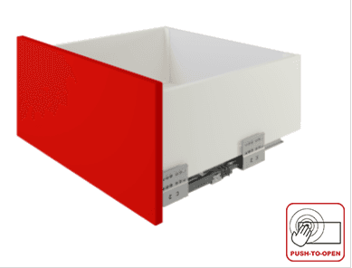 BRD SB40W.1/500 Комплект СТАРТ ПУШ+СОФТ 167мм (от нажатия + плавное закрывание), белый