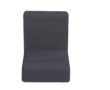 GRANDIS Уголок металлический + накладка 20*20 графит