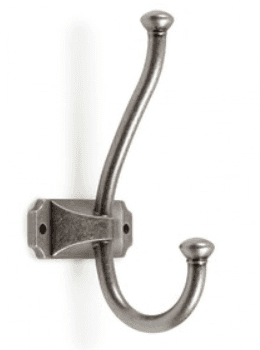 BRD K215BAZ.8 Крючок КАРЛ 2-х рожковый чернёный старинный цинк SALE