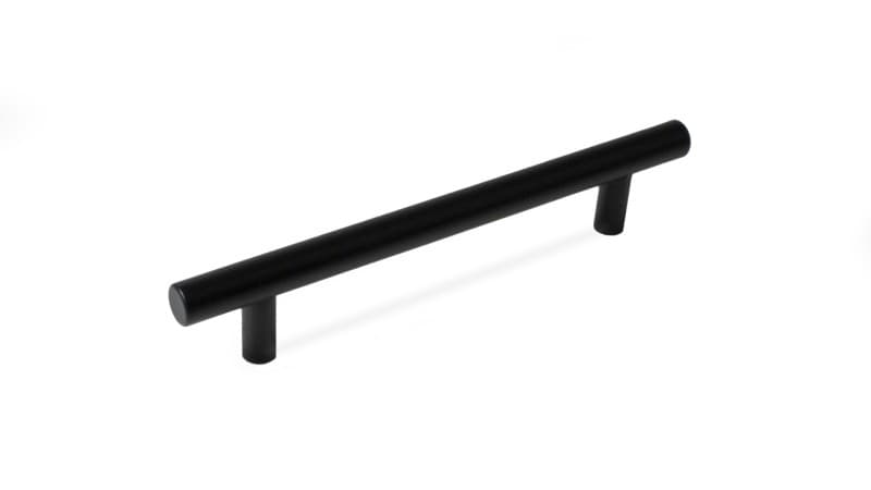 BRD RR007BL.5/128 ручка-рейлинг 128 мм АГЕНТ черный матовый