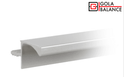 BRD RP052SC.1/000/4100 врезной профиль L 4100мм ГОЛА БАЛАНС сатиновый хром