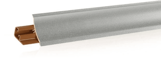 KORNER плинтус для столешниц 20*20*3000мм, LB-231-610 "Алюминий серебристый" фур-ра 611