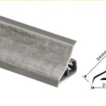 плинтус для столешниц 20*20*3,0 м Серый бетон (Мария) 149/6047 MRK 120-1381