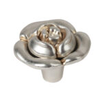 BRD RC087AS/SG.4 ручка кнопка LULU ROSE старинное серебро/сат. золото SALE