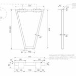 BRD N321BL.1 опора регулируемая VECTOR черный 820 мм