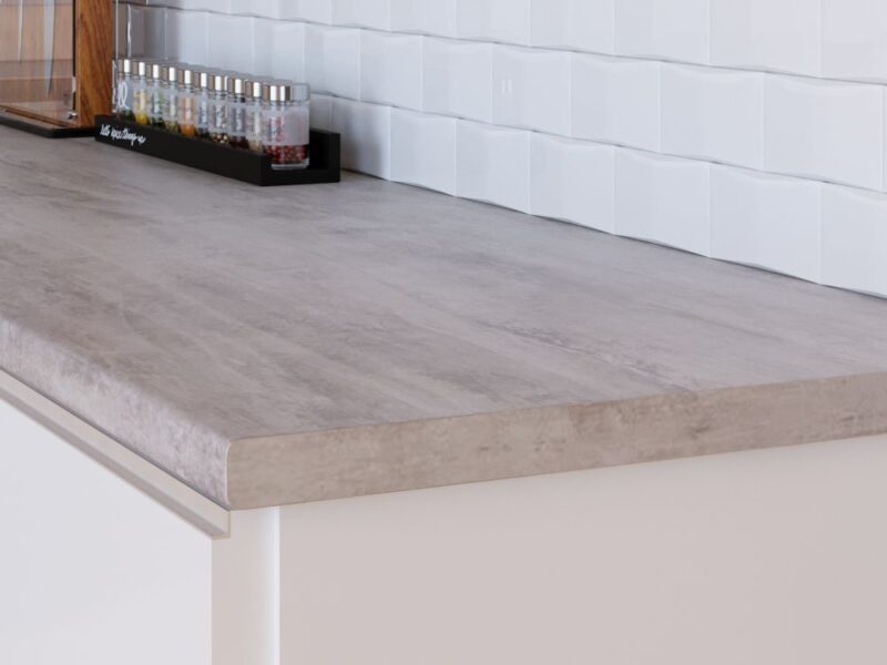 Столешница КЕДР МК 3000*600*38мм 1 группа - Стромболи серый - Stromboli grey 7351/S