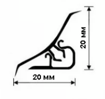 плинтус для столешниц 20*20*3,0 м Редондо MRK 120-1413 (заказ)