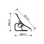 плинтус для столешниц 18*18*3,0 м Луксор 1004 MRK 120-1221 (6006)(SALE)