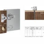 BRD H316B02/5112 Петля полунакладная NEO в инд упаковке с дов