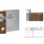 BRD H301C02/0910 Петля вкладная 105 град с доводчиком