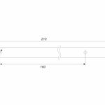 BRD PR003SC.1/160 ручка-скоба пруток 160 мм LINE матовый хром SALE