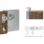 BRD H316C02/5112 Петля вкладная NEO в инд упаковке с доводчиком