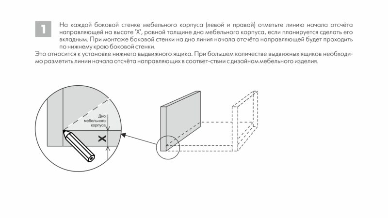 BRD разметочный шаблон для направляющих СТАРТ