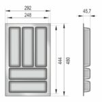 BRD Блок для столовых приборов основной КОНСТАНТА PC14/W/292x480 белый