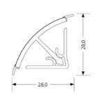 плинтус Rehau 3000 113 Белый (заглушки 91115) 11779 SALE
