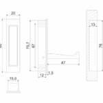 BRD K100BSN.12 Крючок ФАНТОМ складной однорожковый Атласный сатиновый никель (заказ)