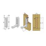 BRD K100BSN.12 Крючок ФАНТОМ складной однорожковый Атласный сатиновый никель (заказ)