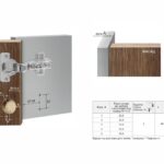 BRD H690C02/0112 Петля вкладная с пружиной обратного хода PUSH (заказ)