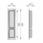 BRD Блок для столовых приборов дополнительный PC11/GRPH/107x430 графит