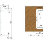BRD RP050GR.1/000/4100 ручка-профиль С 4100мм GOLA BALANCE графит SALE
