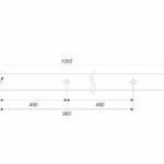 BRD PR002MBSN.1/960 ручка-скоба пруток 960 мм ROMB матовый атласный никель