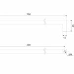 BRD RS143BL.5 ручка-скоба 256 мм QUADRA черный матовый