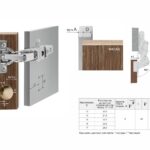 BRD H604A02/6014 Петля накладная трансформер с 0 вхождением, ЭVO ПУШ ФЛЕКС без пружины (с планкой)